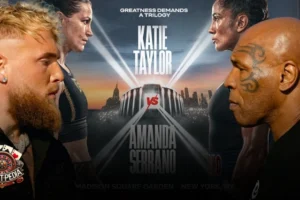 شرطبندی جیک پال و مایک تایسون در مبارزه کیتی تیلور و آماندا سرانو